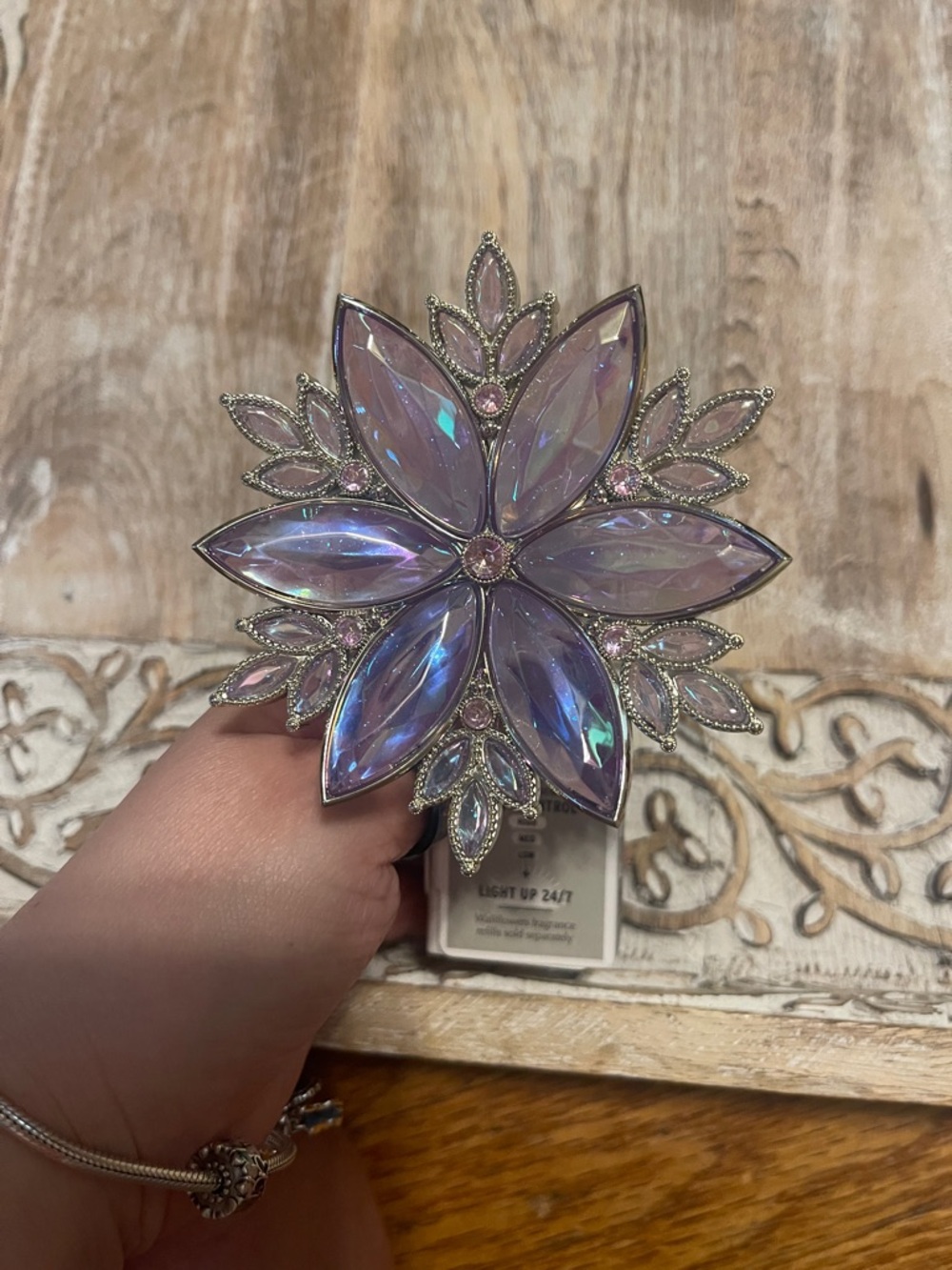 Bath & Body Works Iridescent Lavender Floral Gem Accent